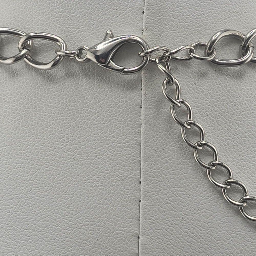 Silver Tone‎ Layered Chain Necklace - Picture 5 of 5